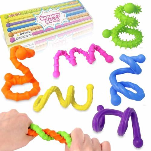 Fidget Toys per Bambini Adulti 6 Pezzi Sensoriale Autismo Giocattolo Anti Stress Autismo Giocattoli Fidget Squishy Toy Anxiety ADHD Toys, Calmante In caso di Ansia Stress
