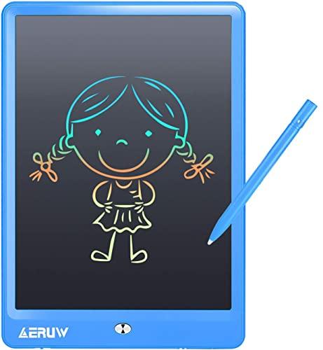 Tavoletta Grafica LCD Scrittura Colorato 10 Pollici, Schermo Doodle Tavolo da Disegno Elettronica Tavoletta per Scrittura Regalo per Bambini Lavagna Portatile da Ufficio Drawing Pad -Blu