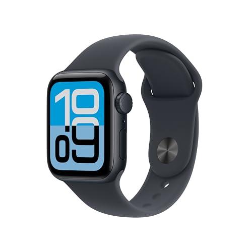 Apple Watch SE 3 GPS, Cassa 40 mm in alluminio mezzanotte con Cinturino Sport mezzanotte - S/M