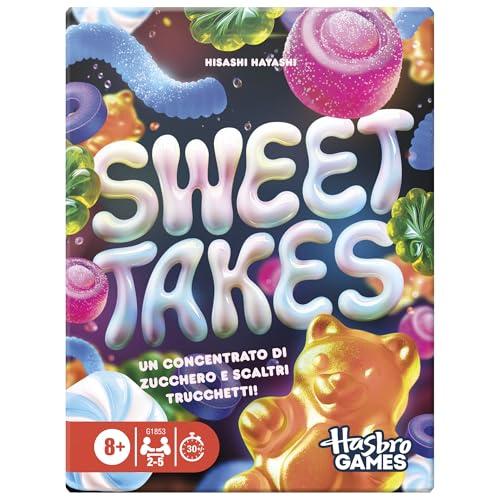 Hasbro Gaming, Sweet Takes, Gioco di Strategia con Carte, per Bambini e Bambine da 8 Anni in Su, Per Famiglia e Amici, 2-5 Giocatori, in Italiano
