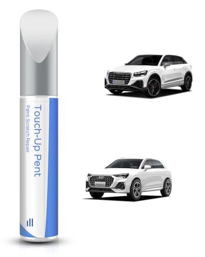 PARTS4EV LS9R/2Y Ghiacciaio bianco metallizzato vernice per ritocchi – Corrispondenza esatta per Audi Q3/Q2L – Riparazione di graffi e scheggiature