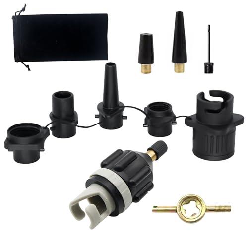 Adattatore Pompa Sup,Adattatore Sup Compressore Adatto 8 Valvola Dell'Aria,Accessori Sup Per Pompa Materassino Tavola Surf Paddle Board Gommone,Accessori Sup Paddle Kayak Pompa Elettrica