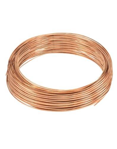 QWORK® Filo di rame Pure T2, Ø3mm, lunghezza 10m, per hobbistica, elettrotecnica e artigianato