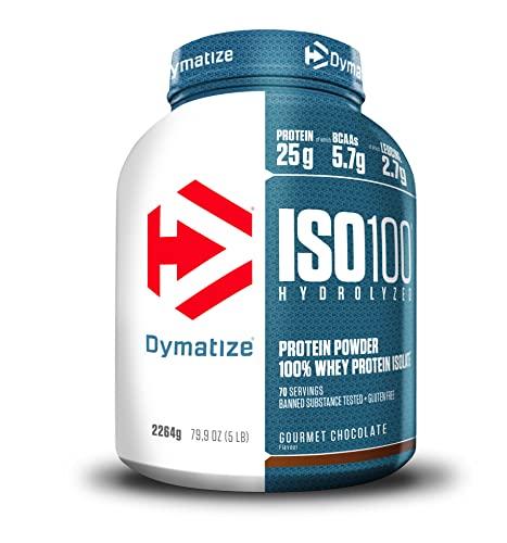Dymatize ISO 100 Hydrolyzed Gourmet Chocolate 2264g - Proteine del siero di latte idrolizzate e isolate in polvere