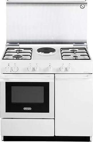 SEW8541NEDM - Cucina a gas con forno elettrico, 4 fuochi, 86x50 cm, colore Bianco