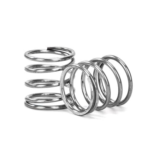 GUNGY Molle Compressione 20mm Molla in Acciaio Inossidabile 304 Diametro Filo 1,7mm Diametro Esterno 20mm Forza Molla 3,2kg 4 Pezzi