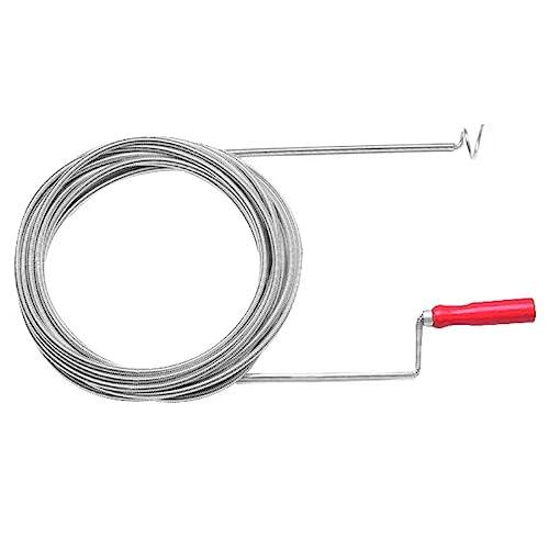 Ribimex Sonda Sturatubi 15 m, Diametro 8 mm, Ideale per Sturare Tubazioni di Scarico Otturate e Grondaie senza Agenti Chimici - PRFD150C