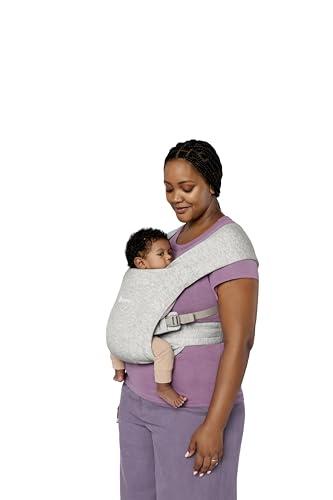Ergobaby Embrace Marsupio Neonati Ergonomico 0 Mesi, Porta Bebe Extra Morbido ed Ultraleggero, Soft Grey
