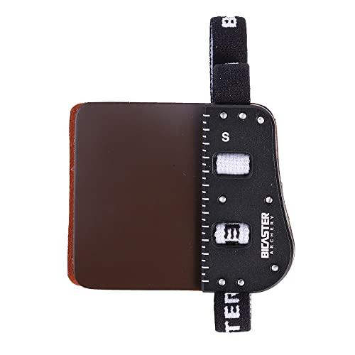 BICASTER SP3 Barebow Finger Tabs Cowhide Face+piastra in alluminio (piccola, destra mano)