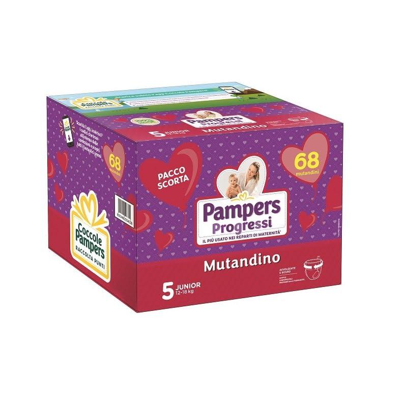 Pampers Progressi Mutandino Pacco Scorta 5 Junior 12/18gk 68 Mutandini