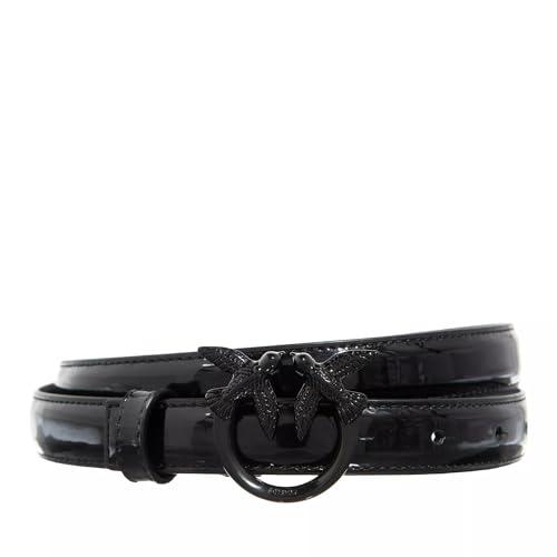 Pinko Love Berry H2 BELT VITELLO SPECCHIATO Cintura, Z99B_Nero Limousine Block Color, L Donna