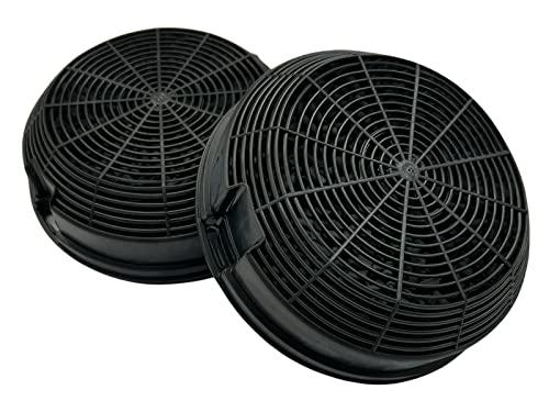 eRicambi, Filtri Carbone Attivo Cappa Elica F00478 Turboair mod.47 Compatibile KIT0161384 Adatto a Missy e Box in Standard, 2 Pezzi in Confezione Ø 155 mm H.50 mm