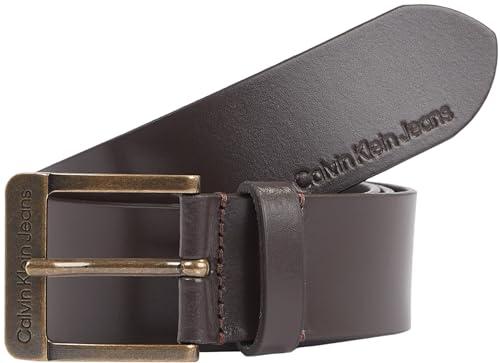 Calvin Klein Jeans Cintura Uomo Classic in Pelle, Marrone (Bitter Brown), 120 cm