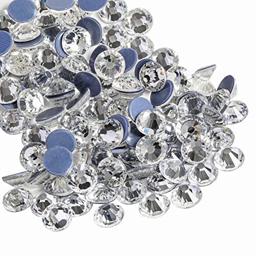 Beadsland Hotfix Strass, 1440pz Flatback Cristallo Strass per Artigianato Decorazione Fai da Te, Cristallo, SS16, 3.8-4.0 mm