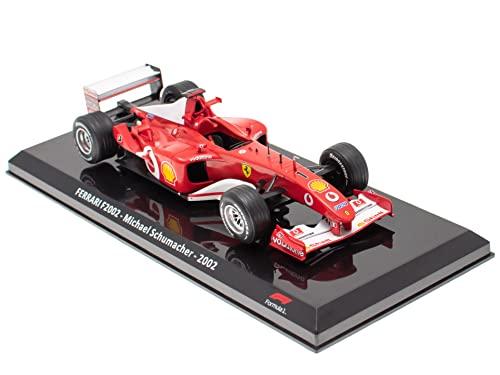OPO 10 - Vettura Formula 1 1/24 Compatibile con Ferrari F2002 Michael Schumacher 2002 - OR002