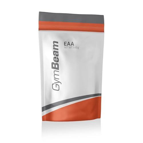 GymBeam EAA Amminoacidi Essenziali in Polvere, Fonte Completa di BCAA, Vitale per Rigenerazione e Crescita Muscolare, Partecipa alla Formazione di Ormoni ed Enzimi, Delizioso (500 g, Mango Maracuja)