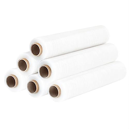 STI Film Estensibile Bianco manuale pellicola 6 rotolo 2.2kg 500mm 30 my micron bobina fascia pallet