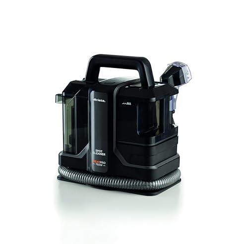 Ariete 2482 Spot Cleaner Heat Pro 750W, Pulitore per tappeti e tappezzerie,Lavatappeti, 750W, 2 serbatoi, Nero
