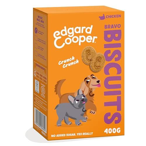 Edgard & Cooper Snack per cani, Bravo Biscotti (Pollo, 1 x 400g Bag), Senza cereali, ricco di proteine e carne fresca di qualità, con aminoacidi essenziali
