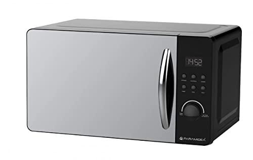 PYRAMIDEA Forno a Microonde Digitale con Porta a Specchio 20L Potenza 800W Colore Nero FOM201N