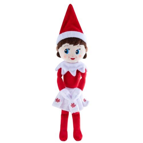 The Elf on the Shelf® Plushee Pals® Snuggler | Bambola con occhi azzurri | 34 cm Scout Elf | Morbido peluche per bambini e adulti