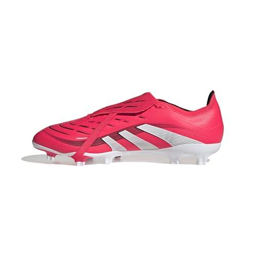 adidas Predator League Fold-Over Tongue Firm Multi Ground Football Boots, Scarpe da Calcio Unisex-Adulto, Lucid Red/Cloud White/Core Black, 40 2/3 EU