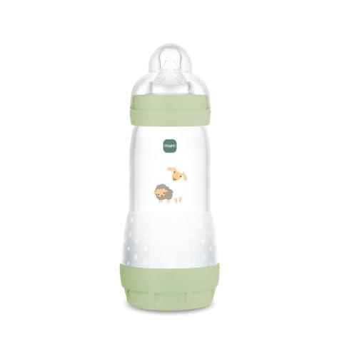 MAM Biberon Anticolica Easy Start 320 ml, Tettarella Misura 3, Verde