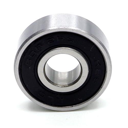 Parts and Parts Cuscinetto a sfere 608 2RS, 8 x 22 x 7 mm, DIN 625 ISO 15, cuscinetto radiale ad alta velocità, basso attrito, facile da usare, ideale per i cambi automobilistici e