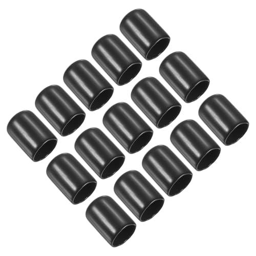 PATIKIL Punte per Stecca da Biliardo 13mm, 15 Pz Sostituzione per Stecca da Biliardo, Protezione per Testa Bastone, Punte per Stecche per Accessorio da Biliardo, Nero