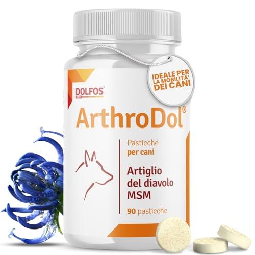Dolfos Pets ArthroDol Integratore Articolazioni Cane, Antinfiammatorio e Analgesico Favorisce la Mobilità dei Cani Anziani 100% Naturale 90 Compresse