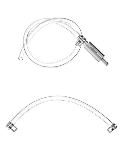 QWORK® Strumento di Spurgo per Frizione e Freni Idraulici, Tubo ai Spurgo Frizione e Valvola Unidirezionale per Moto Auto