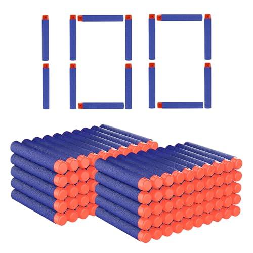 100 Pz Dardi Proiettili per Nerf, Dardi in Schiuma di Ricambio per Blaster Nerf Elite 2.0, Dardi di Ricarica Freccette Bomboniere