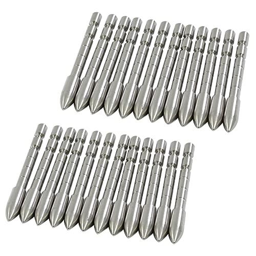 BICASTER Punte da tiro ID 4,2 mm per Punte di Freccia da incollare - 24 Pezzi (100grains)