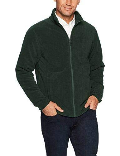 Amazon Essentials Giacca in Pile con Cerniera Intera (Disponibile in Taglie Big And Tall) Uomo, Verde Bosco, L
