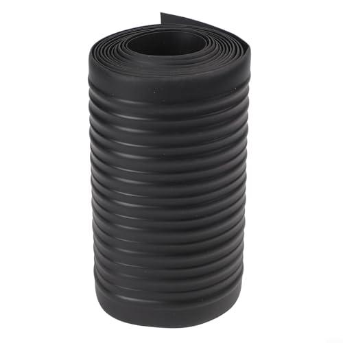 TDCuizent Strisce di protezione in gomma gonfiabili per barche, 5 m x 20 cm, per kayak, canoe, gommoni, motoscafi, scafo, chiglia necessaria, nero