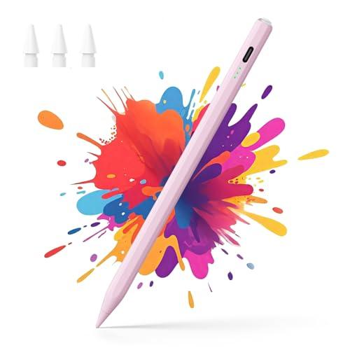Hastraith Stylet pour iPad (2018-2025) - Charge rapide de 13 minutes avec sensibilité à l'inclinaison et rejet de la paume pour iPad 11/10/9/8/7/6e génération, Air 7/6/5/4/3