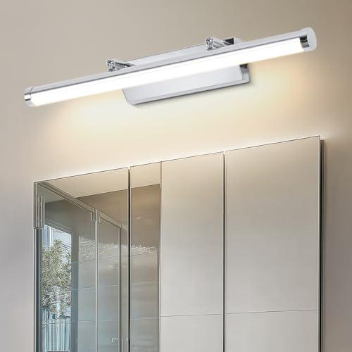Dehobo Applique Bagno 9W 42CM - Lampada Specchio Con Interruttore IP44 Bianco Neutro 4000K per il Trucco - Luce LED AC100-240V Non Dimmerabile
