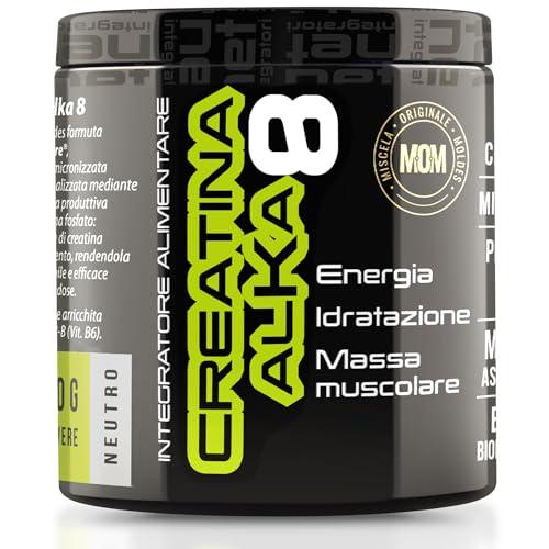 NET Integratori CREATINA ALKA 8-180g di Creatina Monoidrata Micronizzata Clonapure - Pre-Post Workout, Rapida Produzione Energetica, Contrasta Fatica e Massimizza la Crescita Muscolare