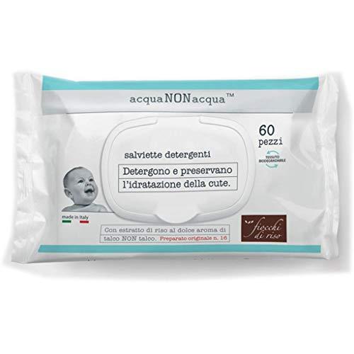 Fiocchi di Riso 6 Confezioni Salviette Detergenti da 60 Pezzi, PromoPharma, Salvietta Detergente per il Viso e il Corpo, 6 Unità
