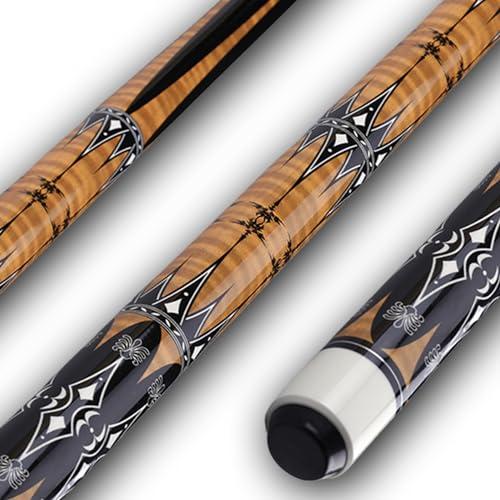 Sinsilvie 13mm 58 Pollici 19 20 Once Stecche Biliardo Pool,1/2 Maple Pool Cue Stick,Bastone da Biliardo da Bar per Uomini e Donne. (Braun 20oz)