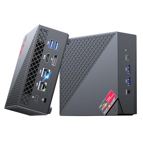 NiPoGi AM06PRO Mini PC Ryzen 7 7730U (8C/16T, fino a 4,5 GHz), 16 GB DDR4 512 GB M.2 SSD Mini Desktop Computer WiFi 6, АMD Radeon Grafica 2000 MHz, Display 4K, Dual LAN, DP/HDMI 2.0/Type-C