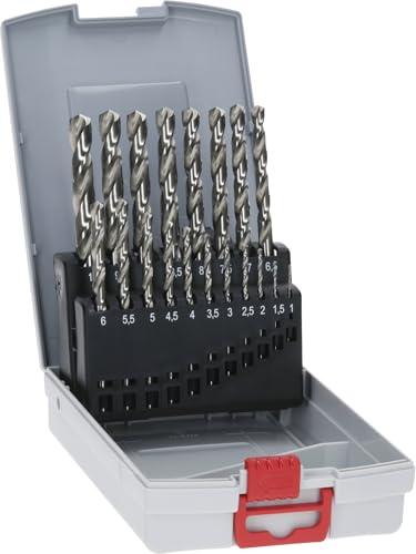Bosch Professional Set Da 19 Pezzi Di Punte Per Metallo HSS-G ProBox, Rettificate, Accessorio Per Trapano Avvitatore E Trapano A Colonna
