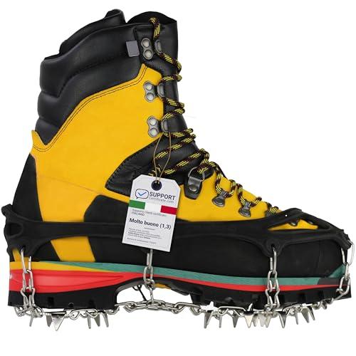 Ramponcini per Scarpe con Artigli in Acciaio e Denti in Acciaio Inossidabile per Sport all'Aperto, Escursioni e Passeggiate Invernali su Neve e Ghiaccio LimitlessXme (Size L)