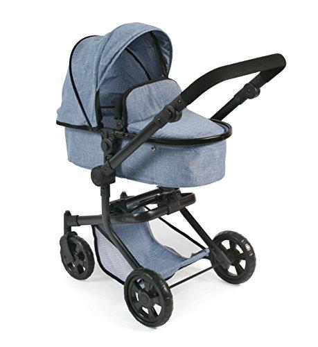 Bayer Chic 2000 595 50 - Passeggino combinato per bambole Mika, jeans blu