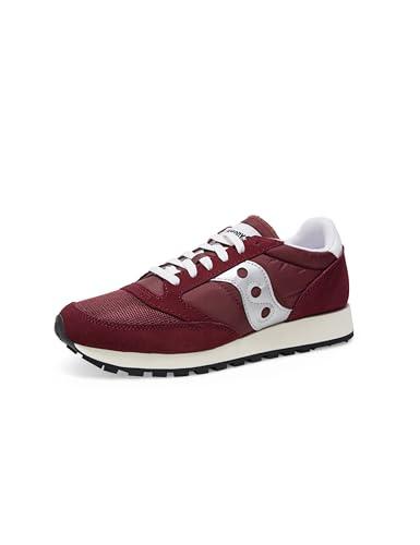 Saucony Jazz Original Vintage, Sneaker Uomo, Burgundy Silver, 44 EU