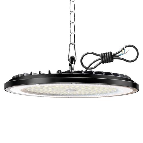 1 Pack Faretto LED UFO 200W, 30000LM 6000K Lampada Officina Super Luminose Bianco Freddo, IP65 Impermeabile LED Industriale Faretto, Lampada LED per Garage, Magazzini, Fabbrica, Stadio Coperto