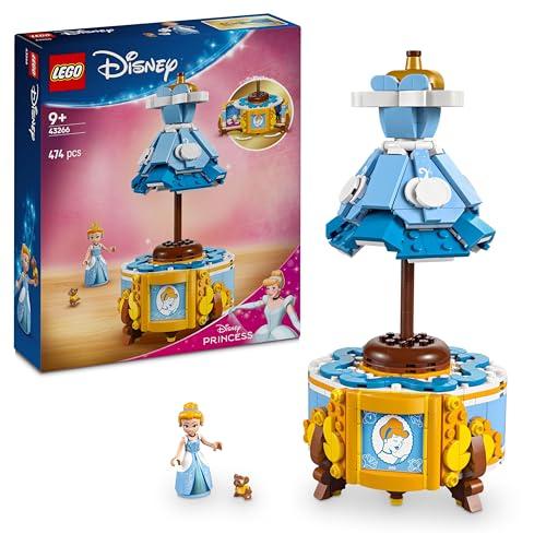 LEGO | Disney Princess Abito di Cenerentola - Giochi Fantasy per Bambine e Bambini da 9 Anni con Espositore Personalizzabile, Mini Bambolina e Personaggio di Gus - Idea Regalo Creativa - 43266