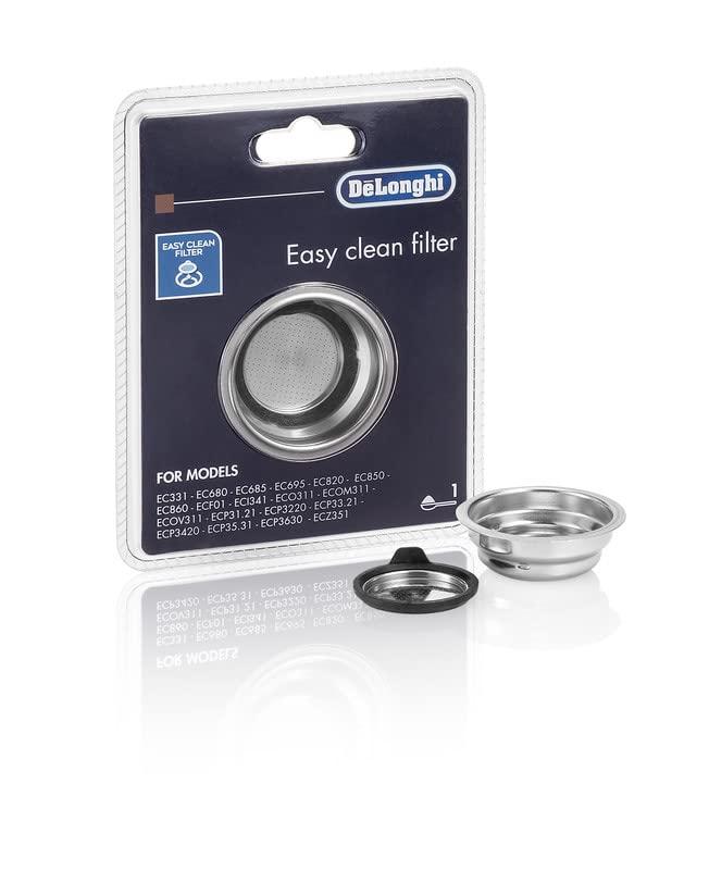 Filtro Caffe 1 Una 2 Tazza Compatibile con DeLonghi per Macchina da Caffè Dedica Distinta Scultura Icona EC680 EC685… (Filtro 1 Tazza)
