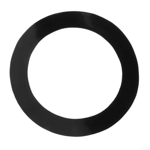 Anello di protezione per foro inferiore in PVC per grancassa, antiscivolo, per protezione fori pad (nero)