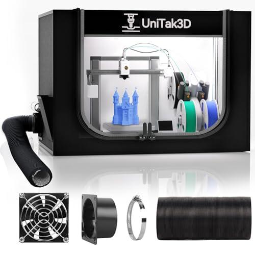 Custodia Stampante 3D Aggiornata Compatible with Bambulab A1 Combo con AMS lite con Ventilazione Kit, Ignifuga Antipolvere Temperatura Costante Copertura Protettiva Copertura-825 * 585 * 585mm